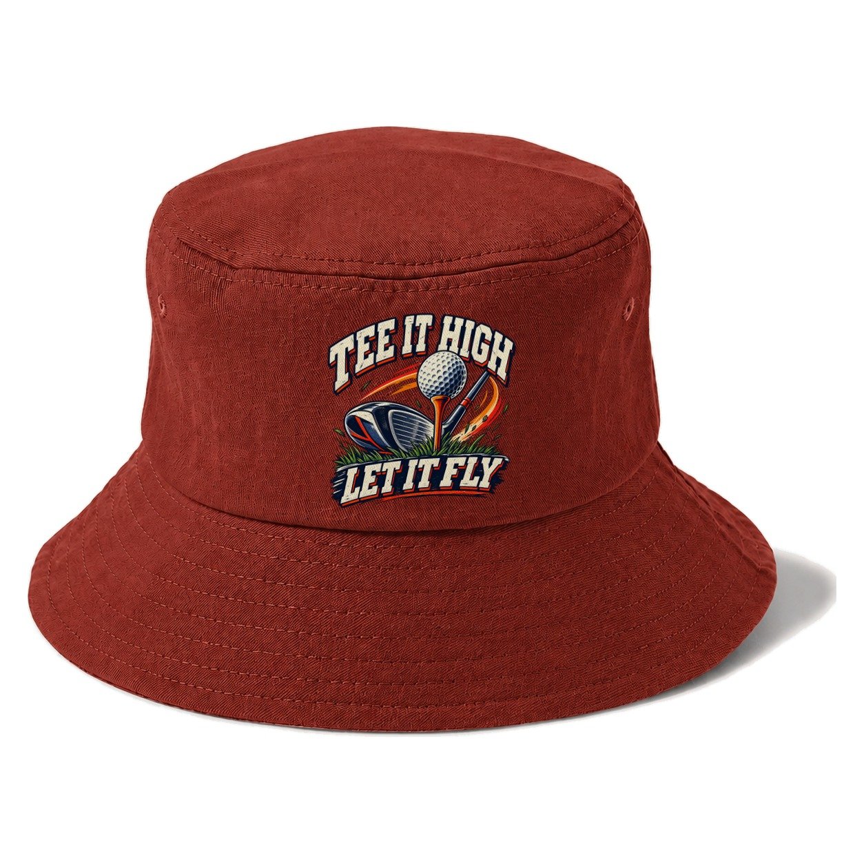 Tee It High Let It Fly Golf Life Bucket Hat – Red