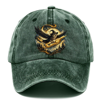 Wizard Owl with Magic Key Under Full Moon Classic Cap – Forest Mist