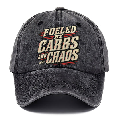 Fueled By Carbs And Chaos American Wit Classic Cap – Graphite
