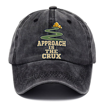 Approach Is The Crux Rock Climbing Classic Cap – Graphite