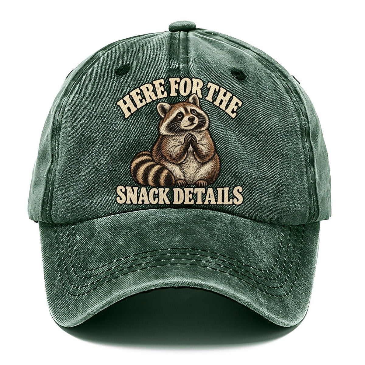 Raccoon Snack Details Character Club Classic Cap – Forest Mist