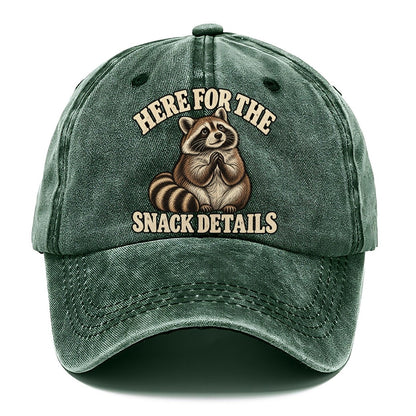 Raccoon Snack Details Character Club Classic Cap – Forest Mist