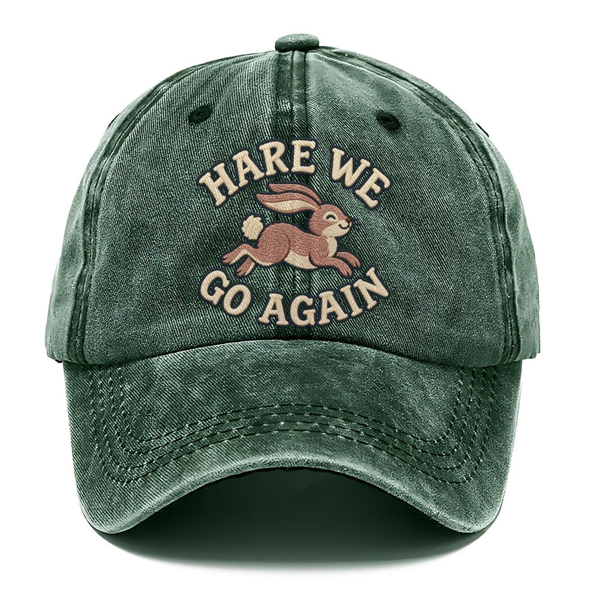 Hare Animal Puns Classic Cap – Forest Mist