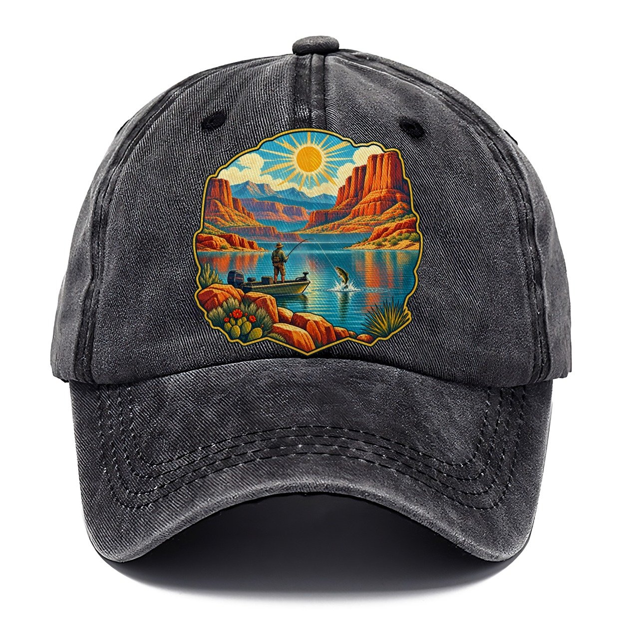 Desert Reservoir Noon Fishing Club Classic Cap – Graphite