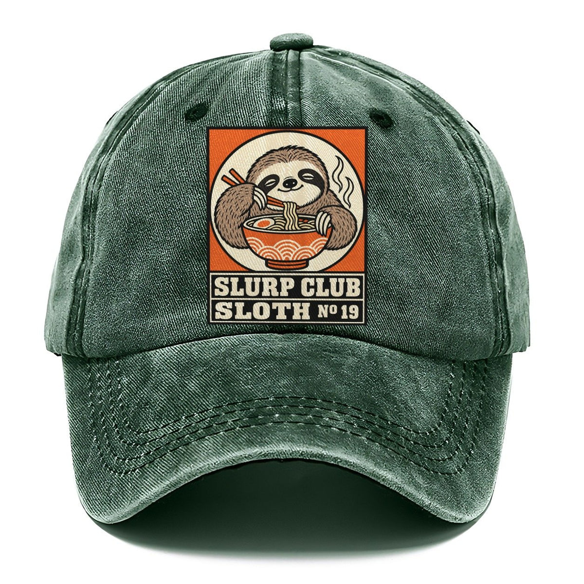 Sloth Slow Slurp Club Classic Cap – Forest Mist