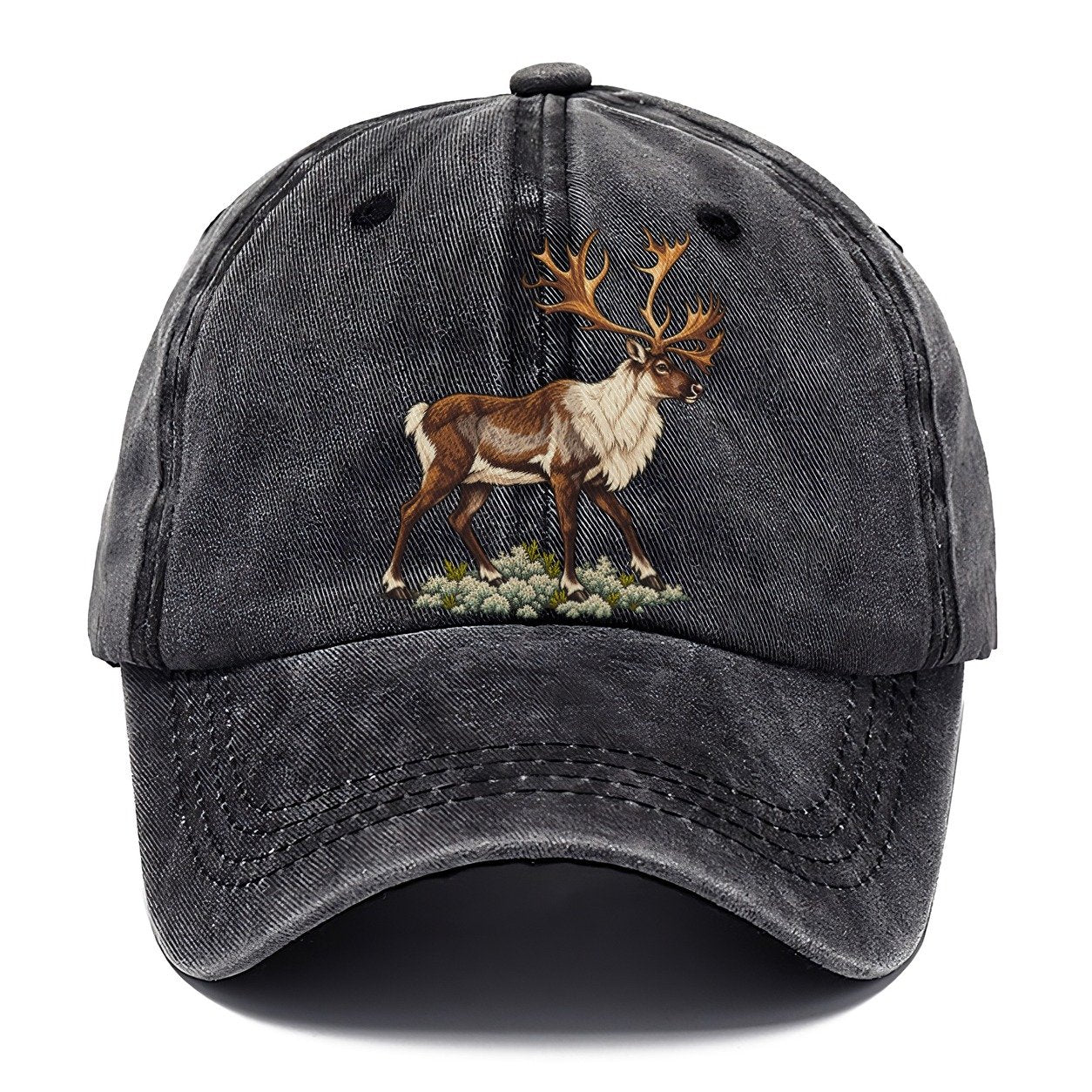 Woodland Caribou And Reindeer Lichen Canada Cultural Icons Classic Cap – Graphite