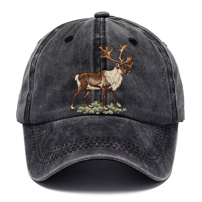 Woodland Caribou And Reindeer Lichen Canada Cultural Icons Classic Cap – Graphite