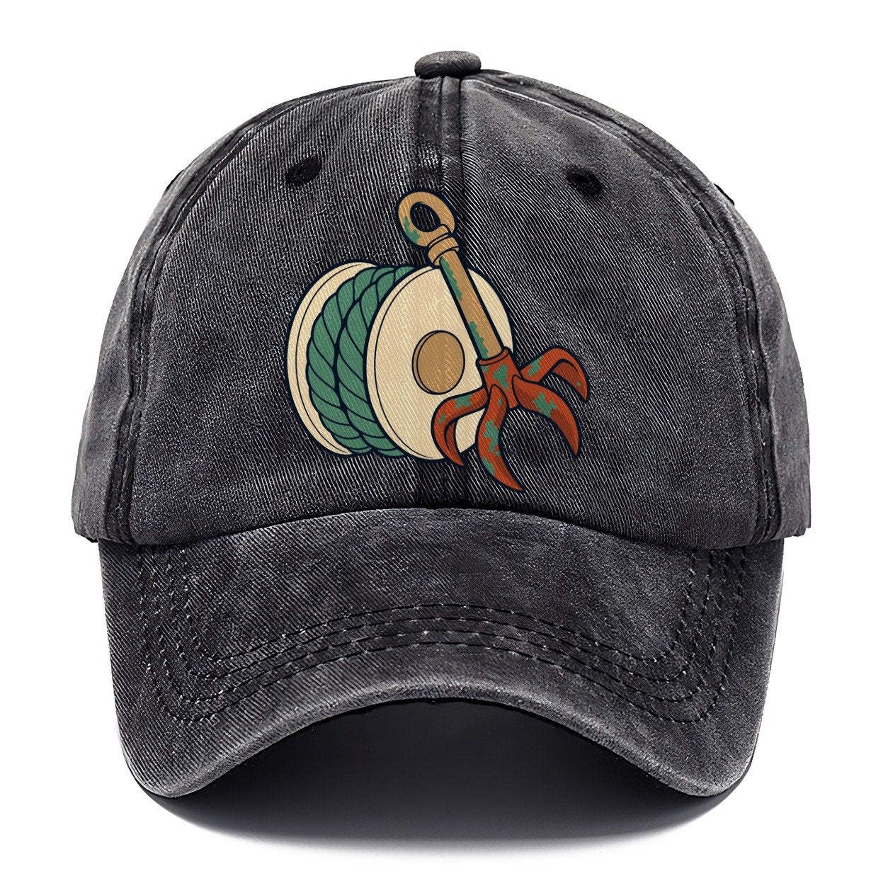 Grapple And Line Spool Treasure Hunting Classic Cap – Graphite