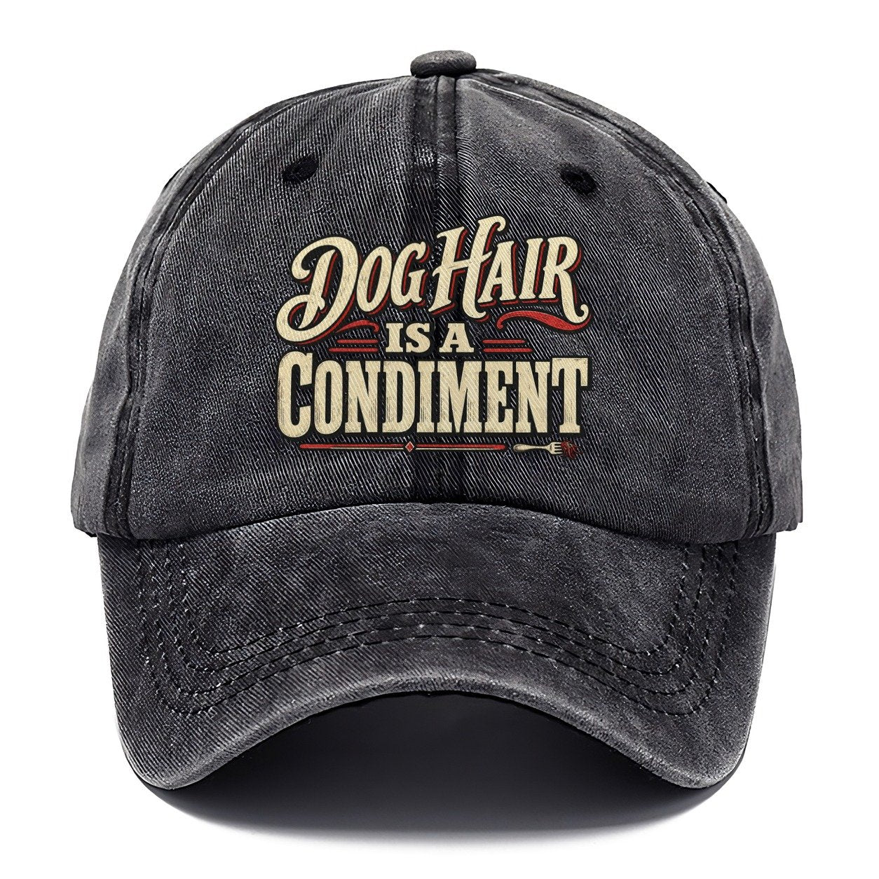Dog Hair Is A Condiment American Wit Classic Cap – Graphite