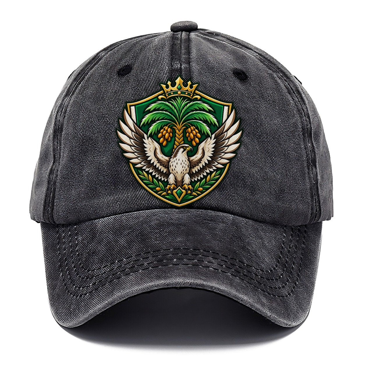 Saudi Arabia Heraldic Crest Country Logos Classic Cap – Graphite