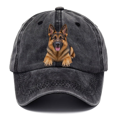 German Shepherd Lying Down Top Breeds Classic Cap – Graphite