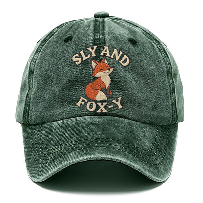 Fox Animal Puns Classic Cap – Forest Mist