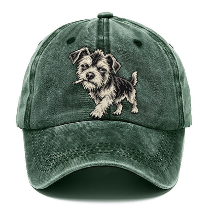 Scruffy Dog with Cigarette Classic Cap – Forest Mist