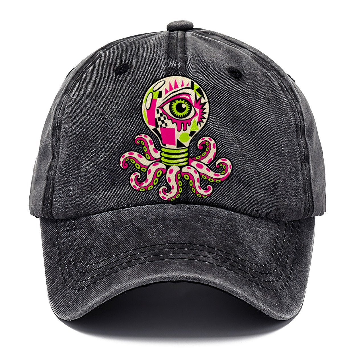 Lightbulb Octopus Crazy Styles Classic Cap – Graphite
