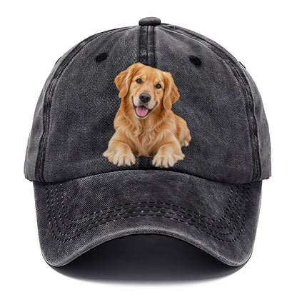 Golden Retriever Head Tilt Close Up Top Breeds Classic Cap – Graphite