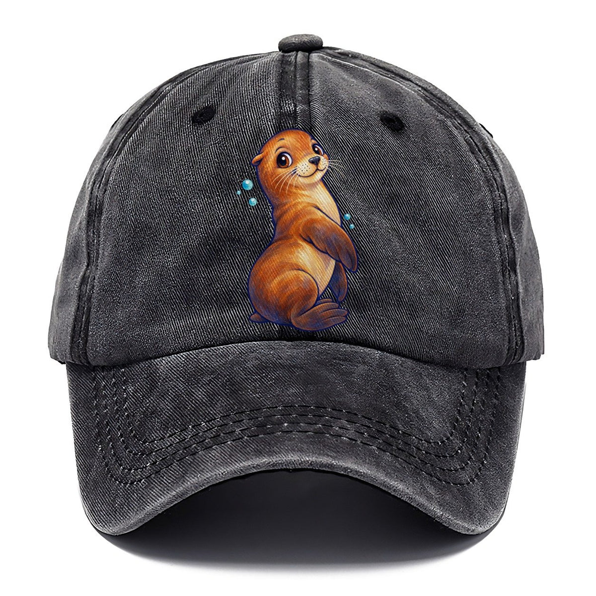 Sea Lion Upright Twist Sea Sprite Classic Cap – Graphite