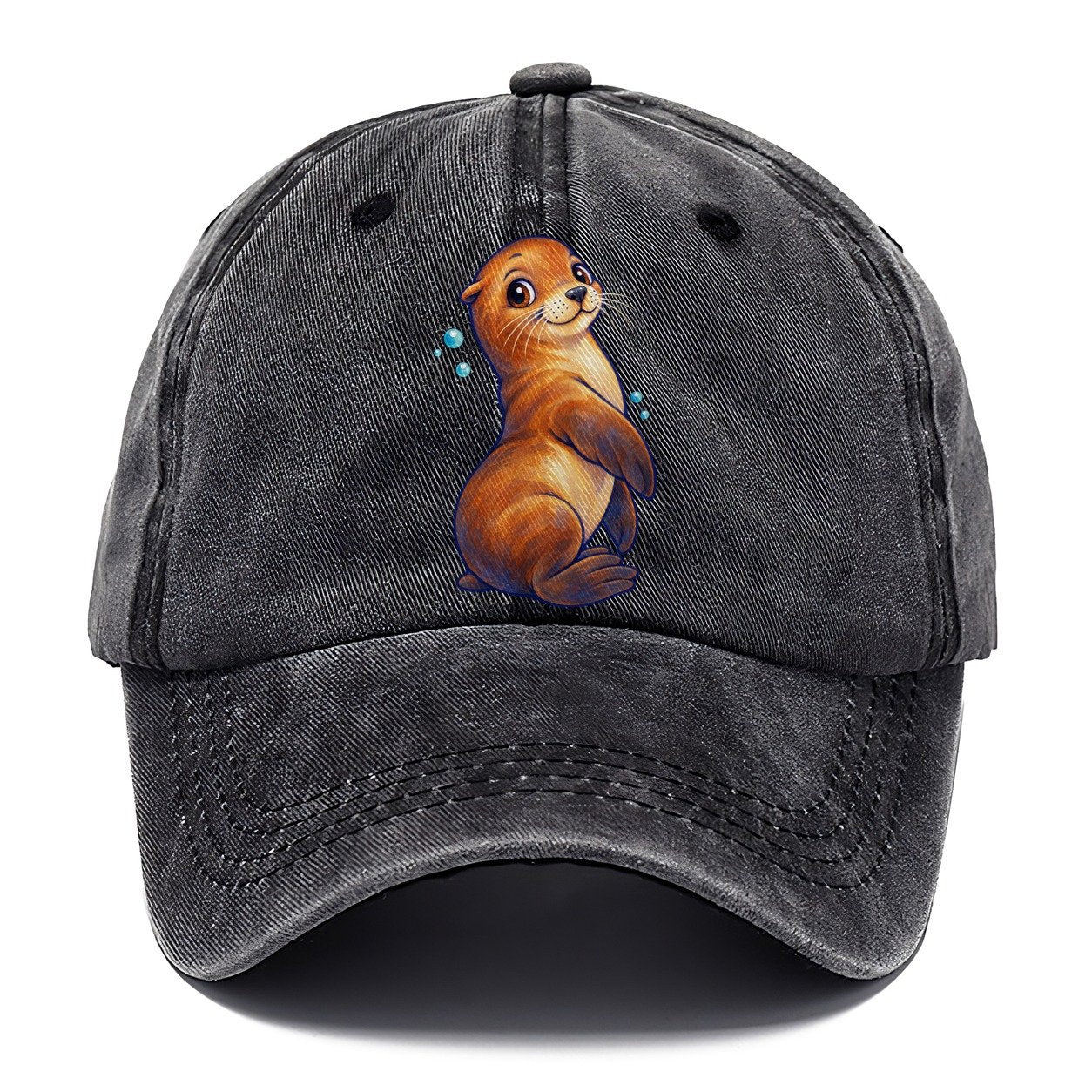 Sea Lion Upright Twist Sea Sprite Classic Cap – Graphite