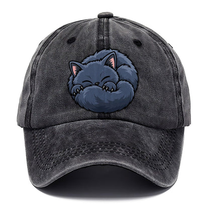 British Shorthair Sleeping Peeking Cats Classic Cap – Graphite