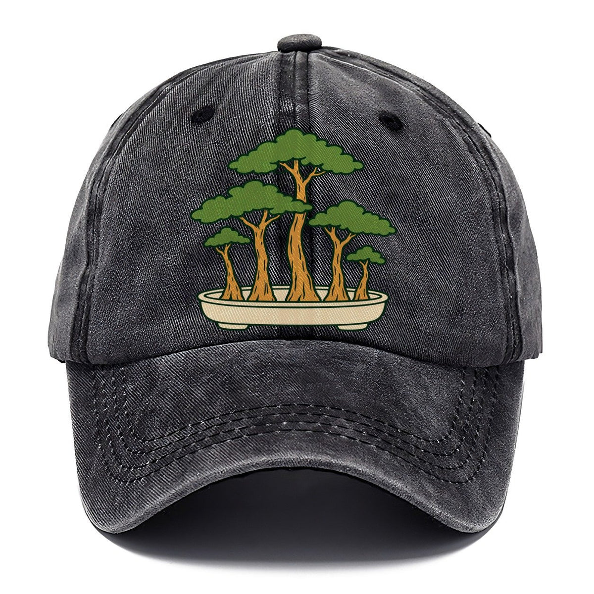 Miniature Forest Grouping Bonsai Classic Cap – Graphite