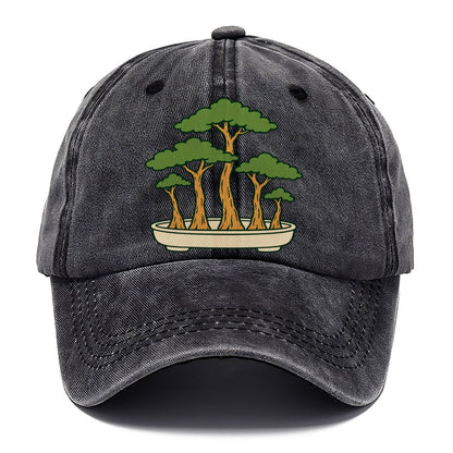 Miniature Forest Grouping Bonsai Classic Cap – Graphite