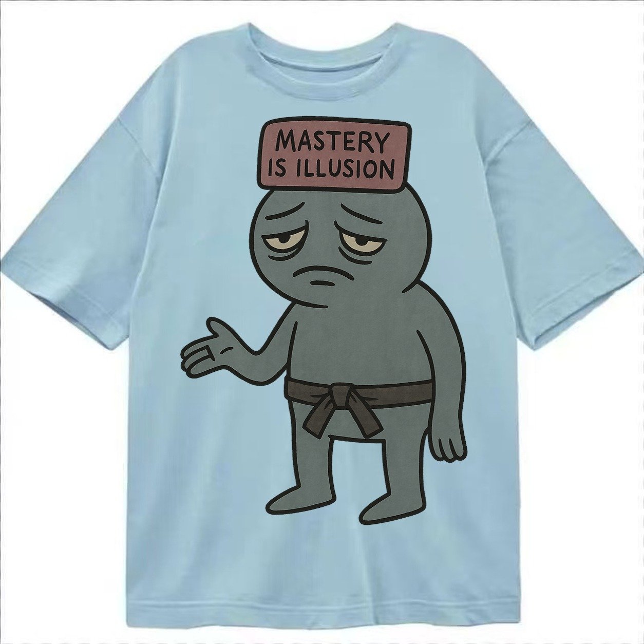 Black Pug Charming Companion Classic T-shirt – Light Blue