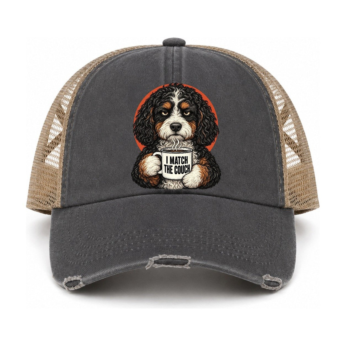 Charcoal-Khaki — front view