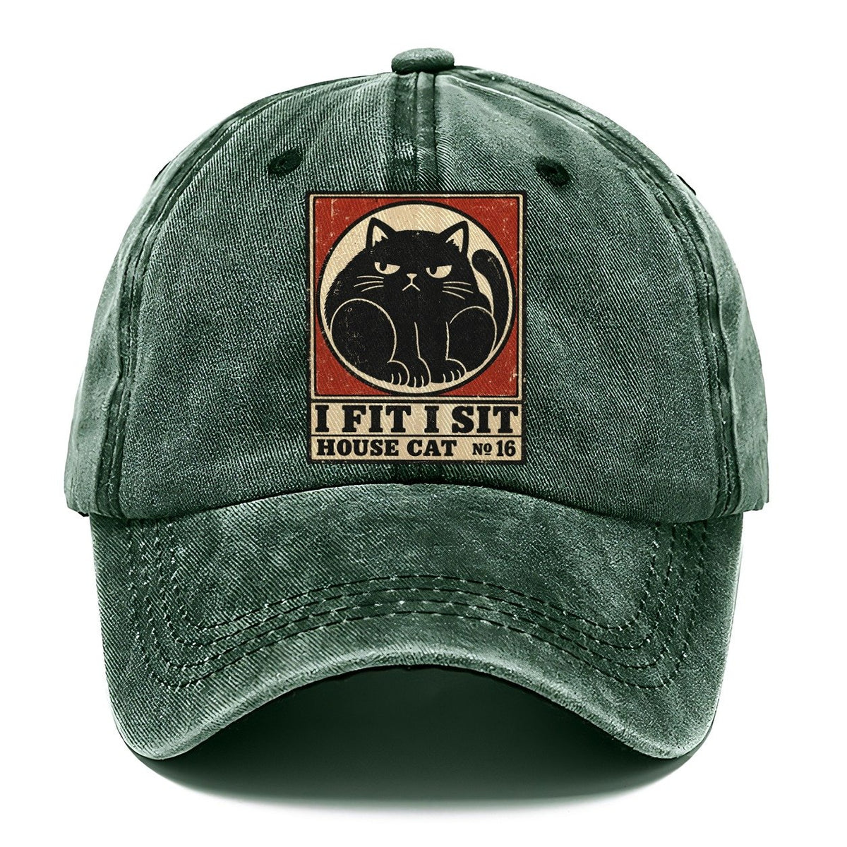 I Fit I Sit Neko Says No Classic Cap – Forest Mist