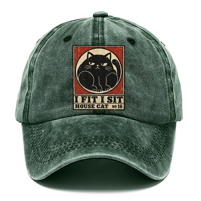 I Fit I Sit Neko Says No Classic Cap – Forest Mist
