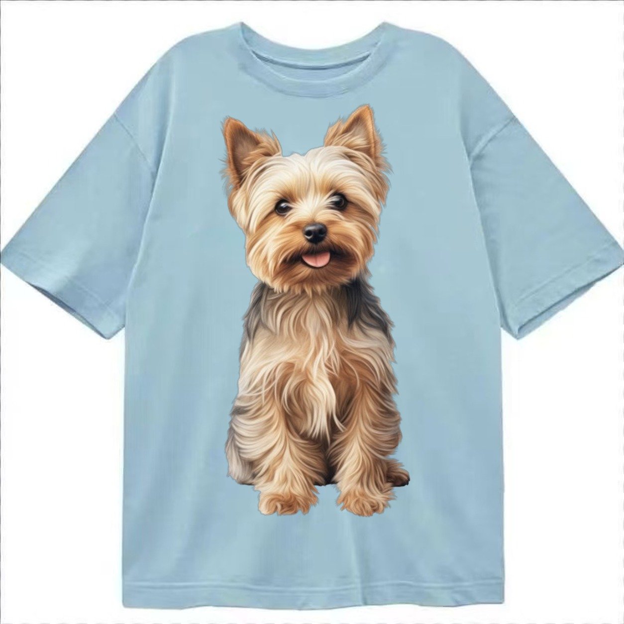Yorkshire Terrier Dog Classic T-shirt – Light Blue