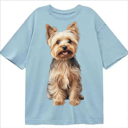 Yorkshire Terrier Dog Classic T-shirt – Light Blue