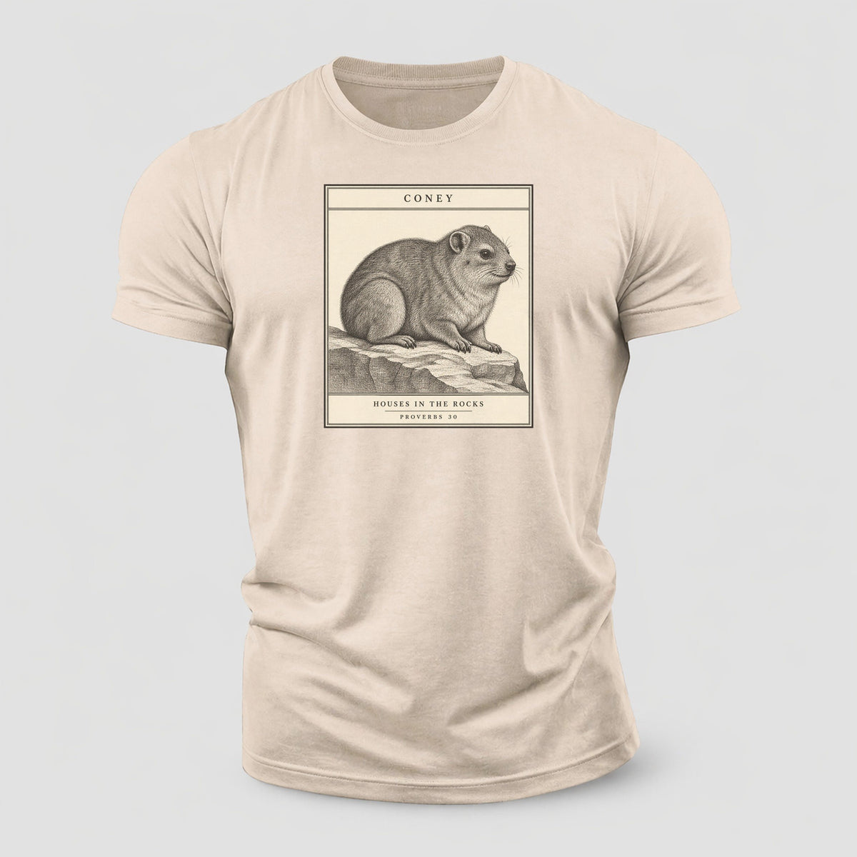 Coney Specimen Plate Creature Canticle Cotton T-Shirt – Sand