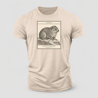 Coney Specimen Plate Creature Canticle Cotton T-Shirt – Sand