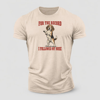 Beagle Dog Declarations Cotton T-Shirt – Sand