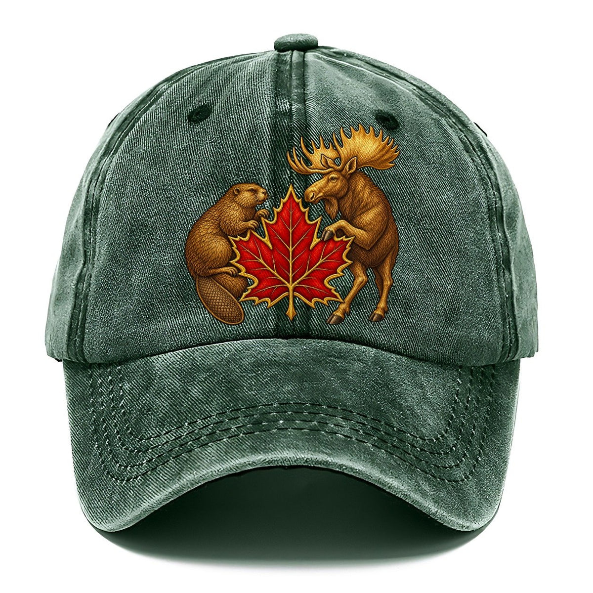 Canada Beaver And Moose Classic Cap – Forest Mist
