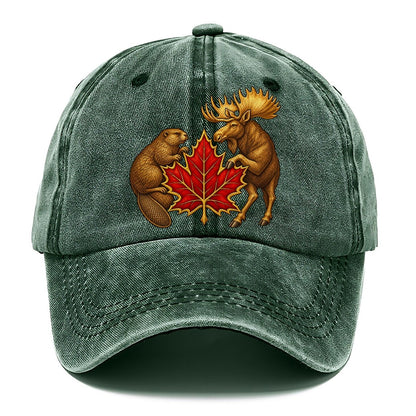 Canada Beaver And Moose Classic Cap – Forest Mist