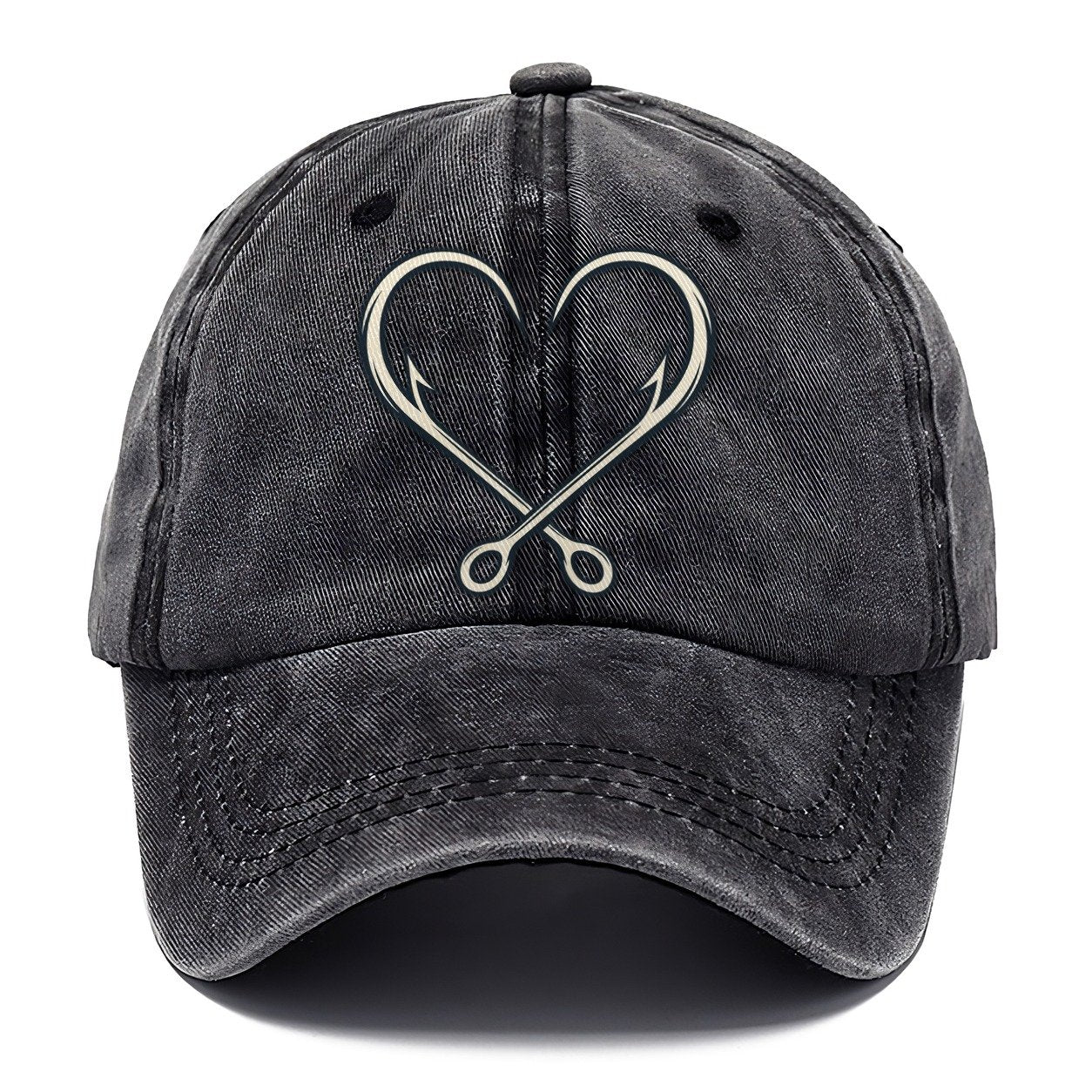 Hook Heart Fishing Elegant Classic Cap – Graphite