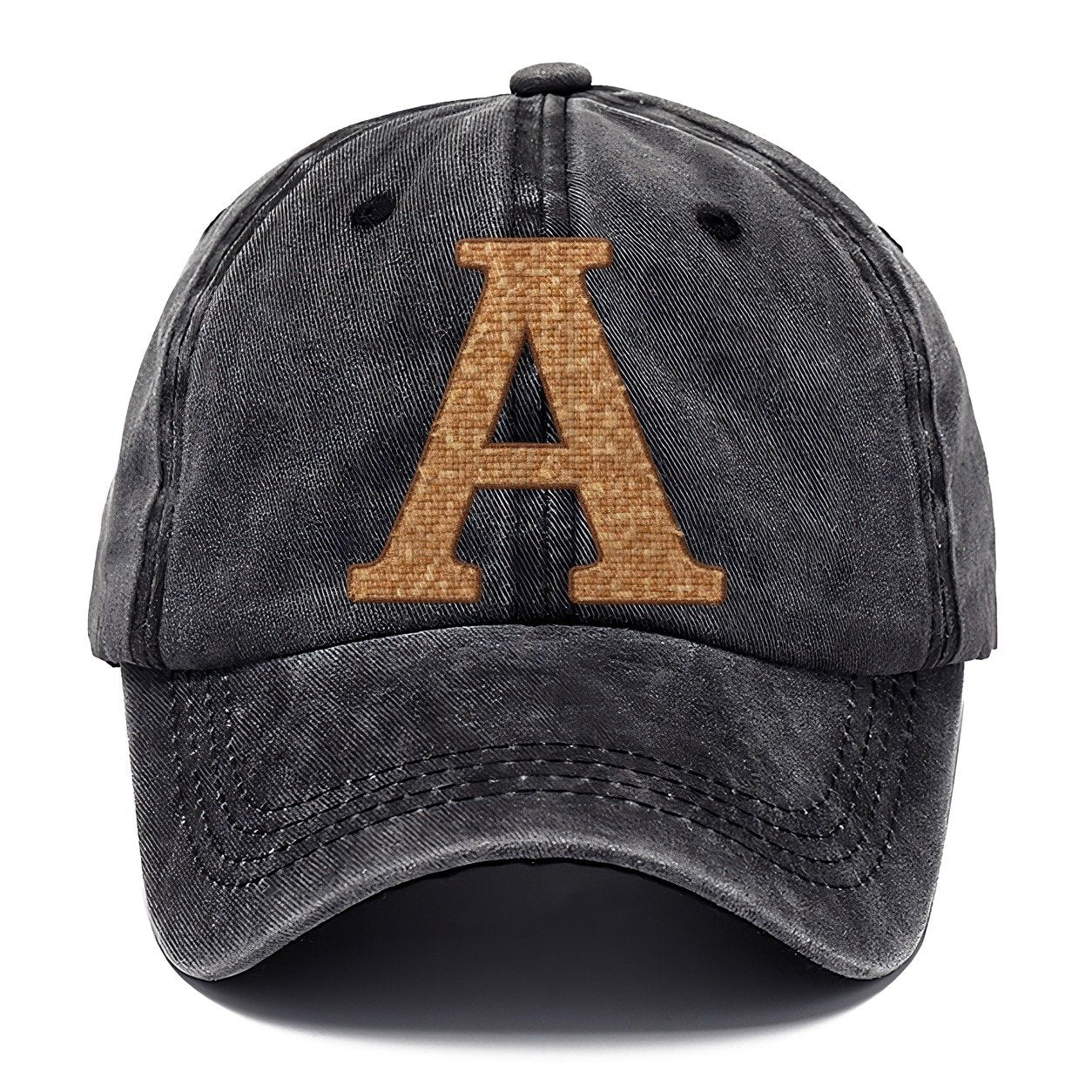 Woven Tweed A Monogram Classic Cap – Graphite