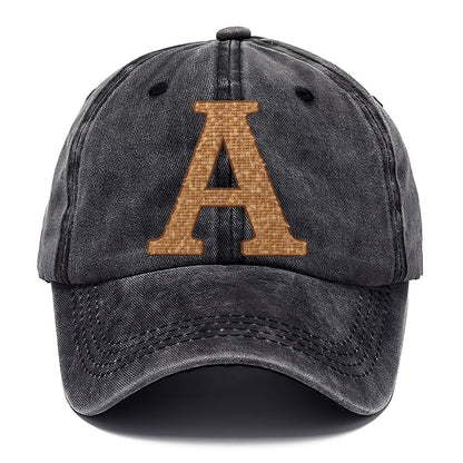 Woven Tweed A Monogram Classic Cap – Graphite