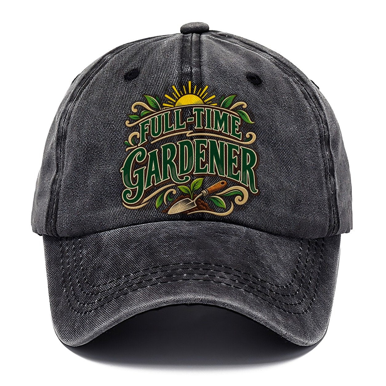 Full Time Gardener Retired Living Classic Cap – Graphite