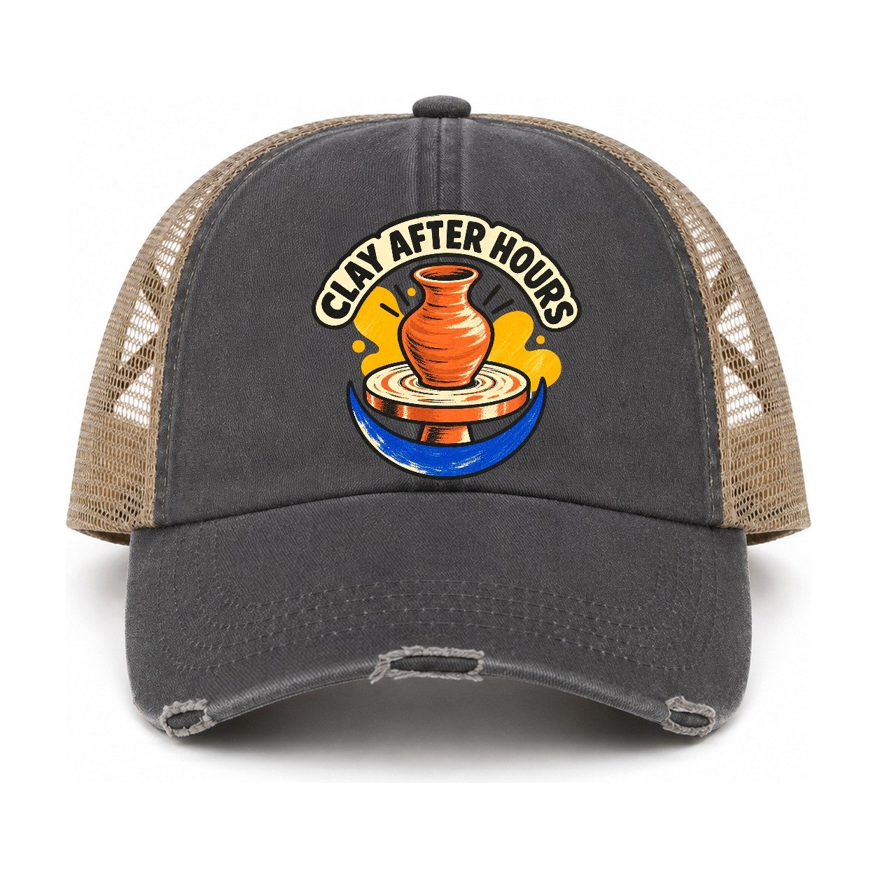 Charcoal-Khaki — front view