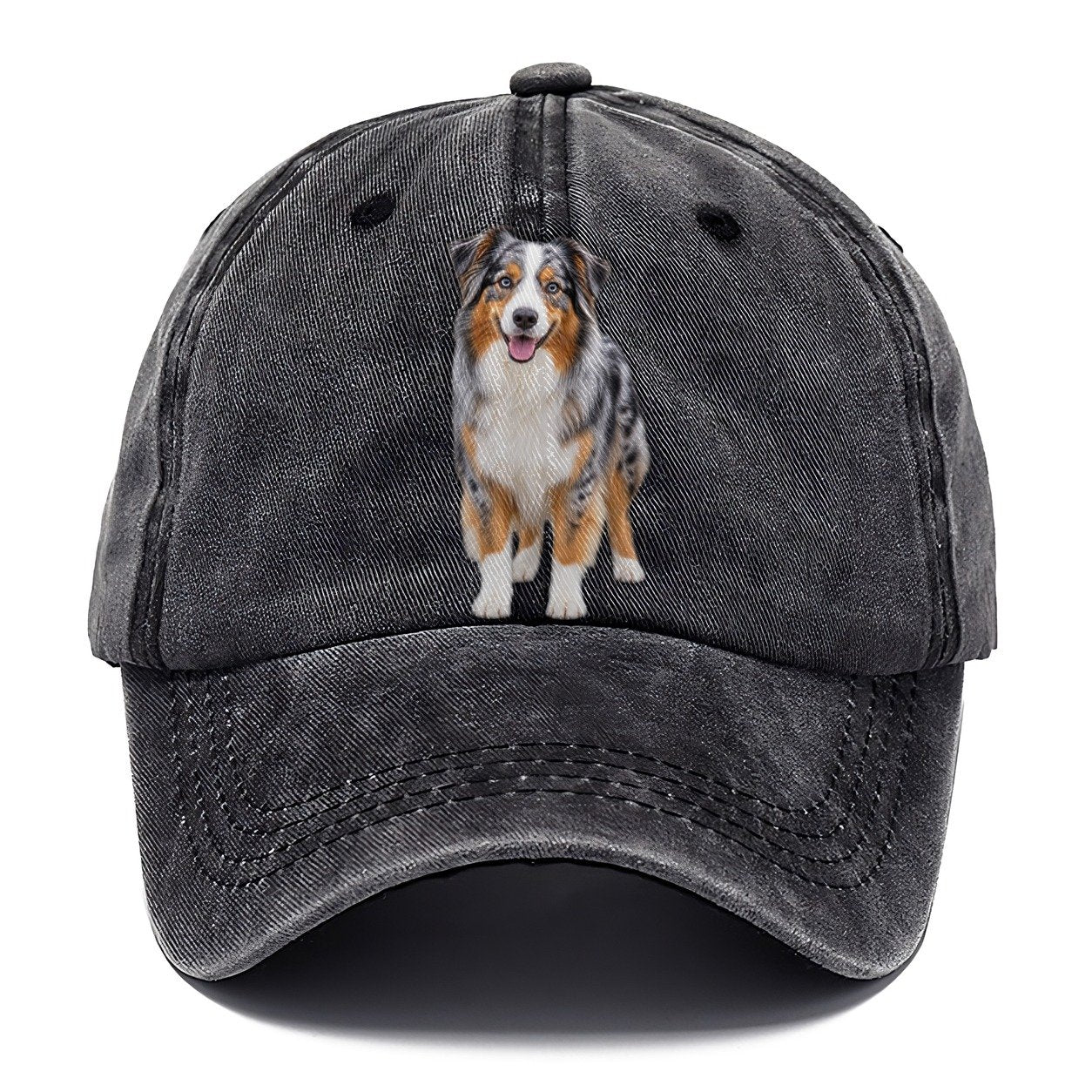 Australian Shepherd Standing Top Breeds Classic Cap – Graphite