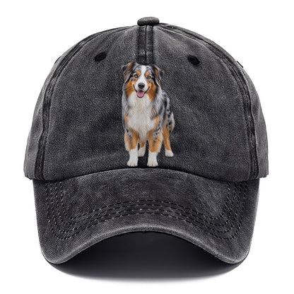 Australian Shepherd Standing Top Breeds Classic Cap – Graphite