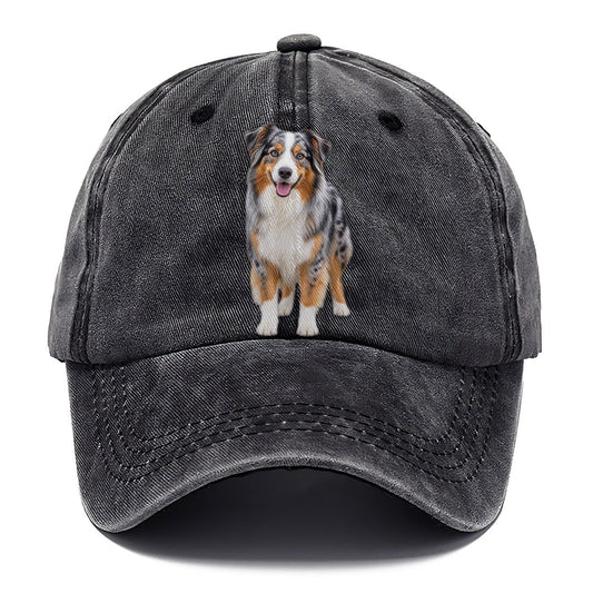 Australian Shepherd Standing Top Breeds Classic Cap – Graphite
