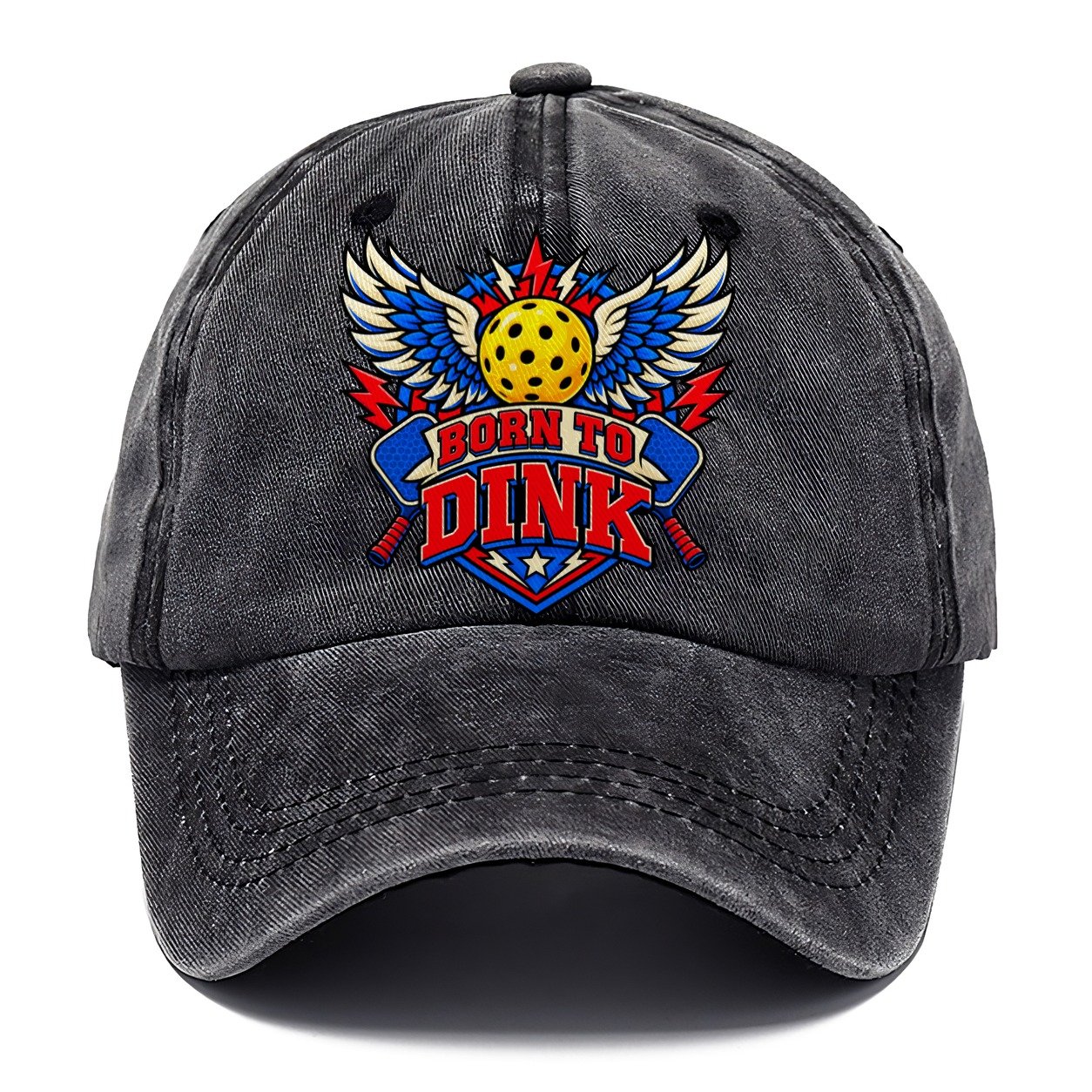 Born To Dink Pickleball Life Classic Cap – Graphite