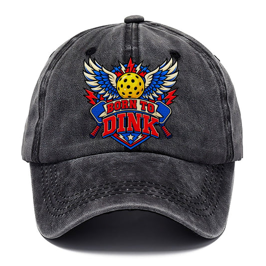 Born To Dink Pickleball Life Classic Cap – Graphite