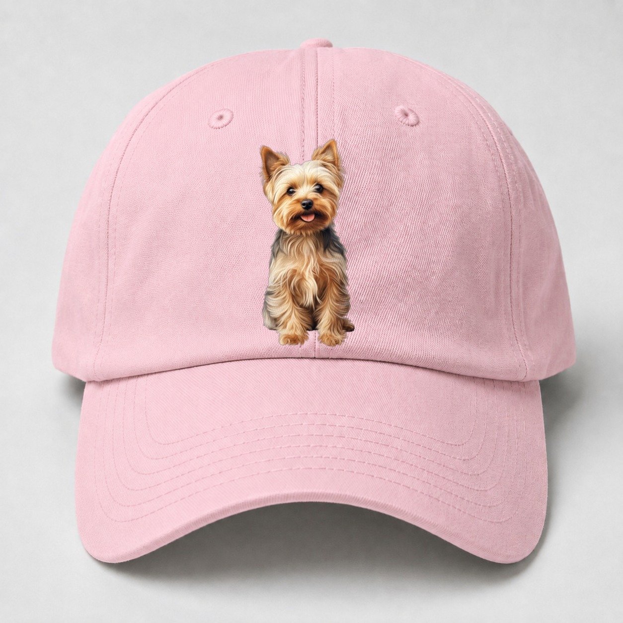 Yorkshire Terrier Dog Baseball Cap – Pink