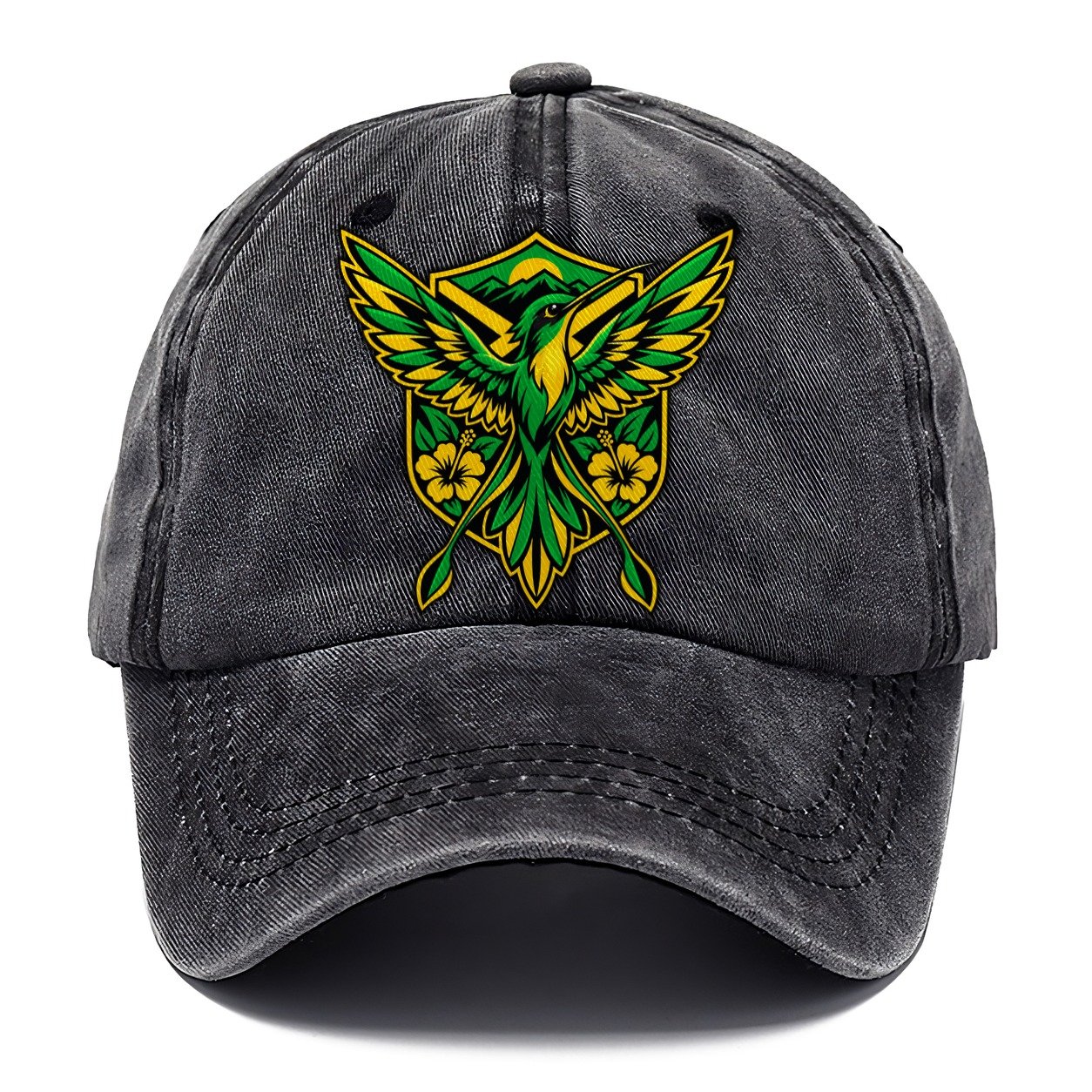 Jamaica Minimal Emblem Country Logos Classic Cap – Graphite