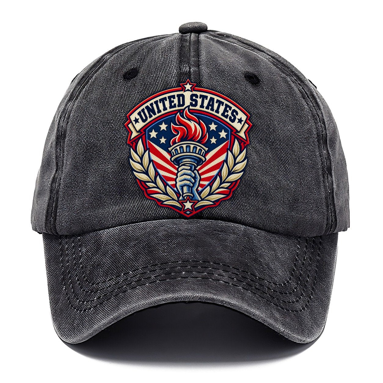 United States Retro Badge Country Logos Classic Cap – Graphite