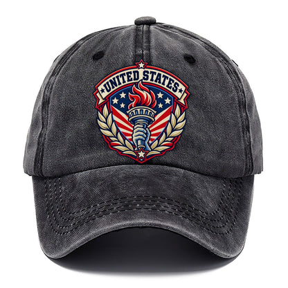 United States Retro Badge Country Logos Classic Cap – Graphite