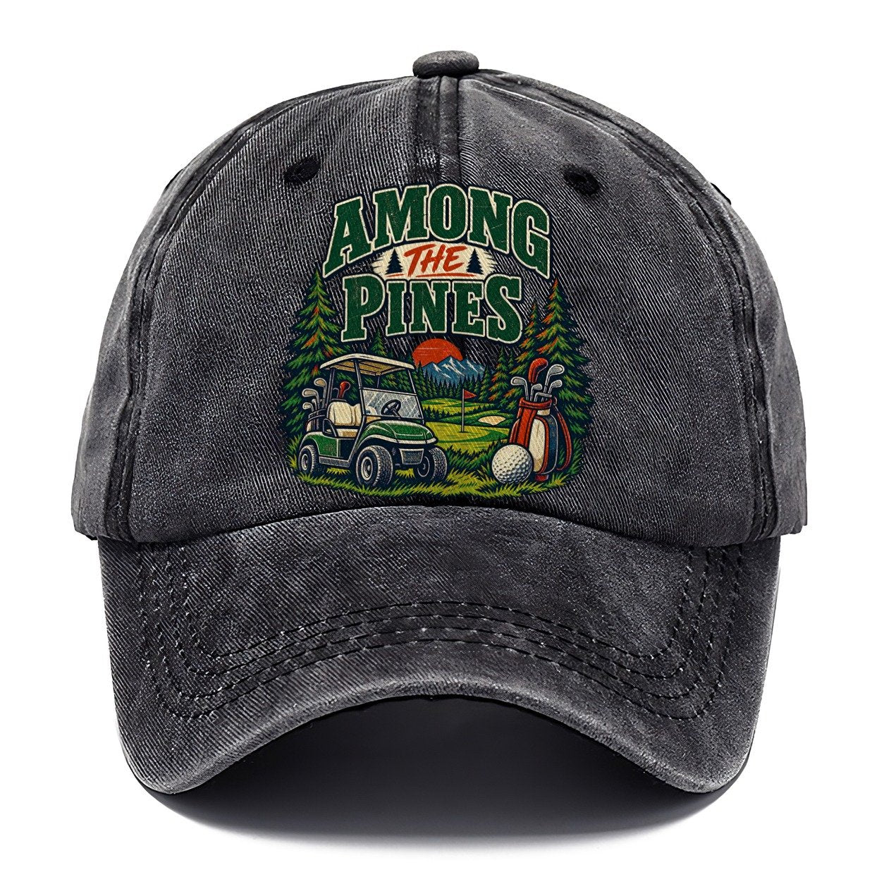 Among The Pines Golf Life Classic Cap – Graphite
